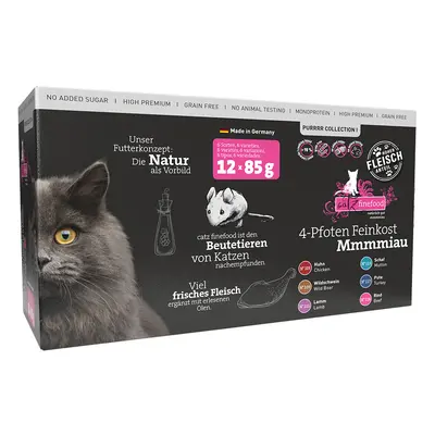 12x85g catz finefood Purrrr tasakos nedves macskatáp multipack 6 változattal:Purrrr Collection I