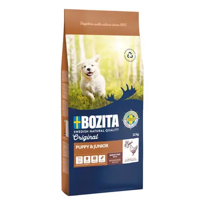 12kg Bozita Naturals Puppy & Junior búzamentes száraz kutyatáp