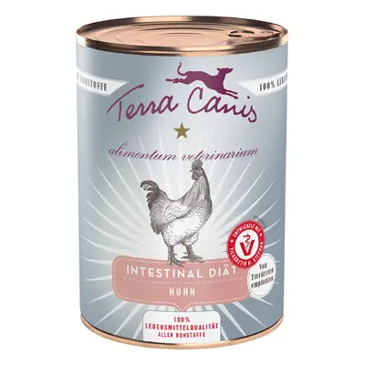 6x 400g Terra Canis Alimentum Veterinarium Intestinal Chicken nedves kutyatáp