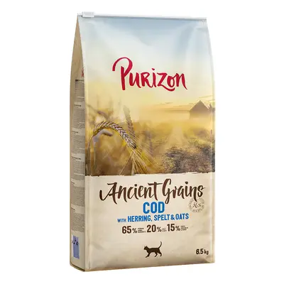 2x6,5kg Purizon Adult tőkehal - ősgabona száraz macskatáp