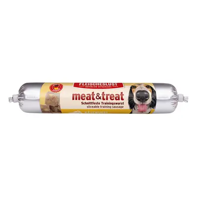 6x80g Fleischeslust meat & treat tréning Sajtos kutyaszalámi kutyasnack