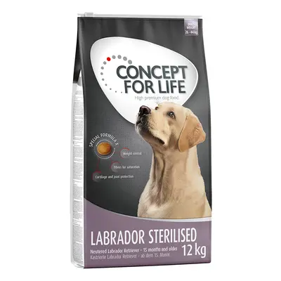 12kg Concept for Life száraz kutyatáp 15% kedvezménnyel! - Labrador Sterilised