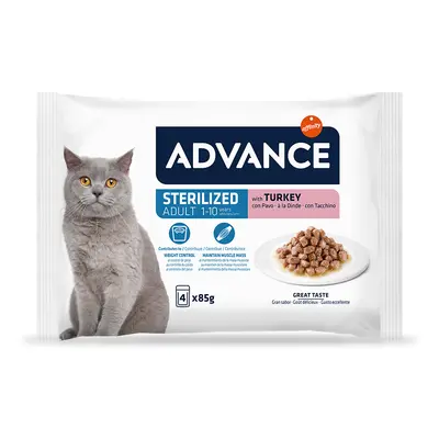 52x85g Advance Feline Sterilized pulyka nedves macskatáp