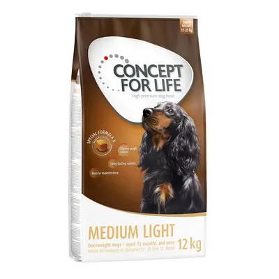 12kg Concept for Life száraz kutyatáp 15% kedvezménnyel! - Medium Light