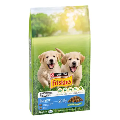 2x7kg PURINA Friskies Dog Junior csirke & zöldség száraz kutyatáp