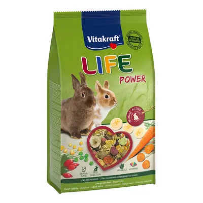 5x600g Vitakraft Life Power törpenyúleledel