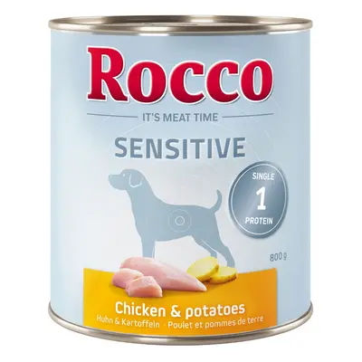 24x800g Rocco Sensitive csirke & burgonya nedves kutyatáp