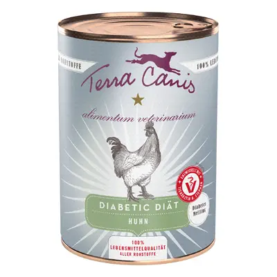 12x400g Terra Canis Alimentum Veterinarium Diabetic Diet csirke nedves kutyatáp