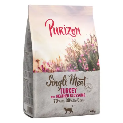 2x400g Purizon Single Meat pulyka & hangavirág száraz macskatáp rendkívüli árengedménnyel