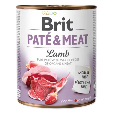 12x800g Brit Paté & Meat Adult nedves kutyatáp- Bárány