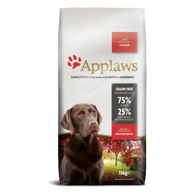 Applaws dupla csomagban 2 x 7,5 /15 kg - Adult Large Breed csirke (2 x 15 kg)