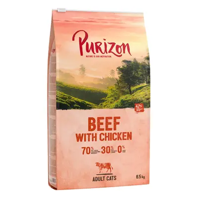 2x6,5kg Purizon Adult marha & csirke - gabonamentes száraz macskatáp