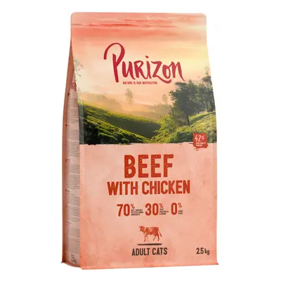 2,5kg Purizon Adult marha & csirke - gabonamentes száraz macskatáp