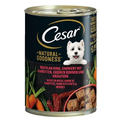 6x400g Cesar Natural Goodness Marha nedves kutyatáp