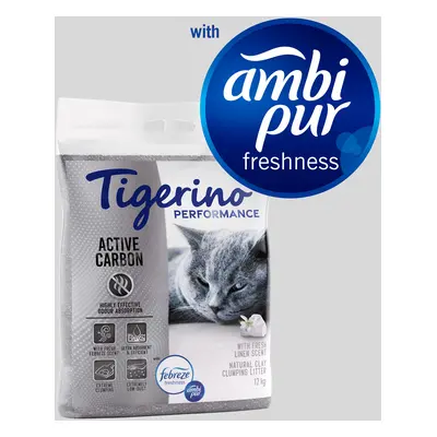 12kg Tigerino Performance Active Carbon macskaalom - Ambi-pur friss mosás illat