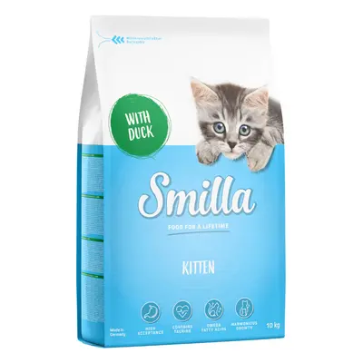 2x10kg Smilla Kitten kacsa száraz macskatáp