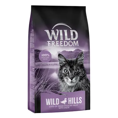 2kg Wild Freedom Adult 'Wild Hills' gabonamentes - kacsa száraz macskatáp