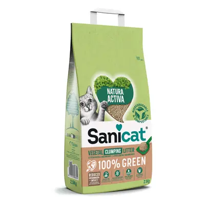 2x2,5kg Sanicat Natura Activa 100% Green macskaalom