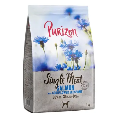 2x1kg Purizon Adult lazac, spenót & búzavirág száraz kutyatáp rendkívüli árengedménnyel