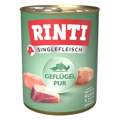 24x800g RINTI Singlefleisch Exclusive szárnyas pur nedves kutyatáp