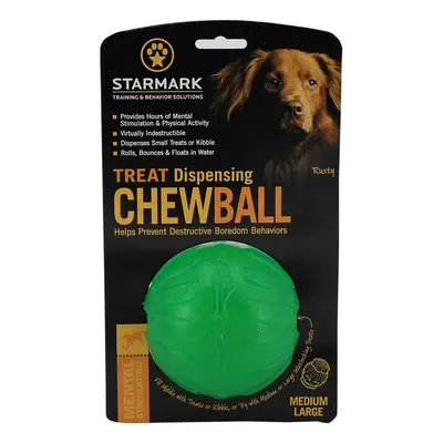 Starmark Treat Dispensing Chew Ball kutyajáték - M/L-méret: kb. Ø 9 cm