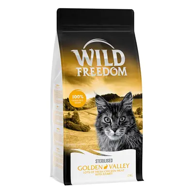 2kg Wild Freedom Adult "Golden Valley" Sterilised nyúl - gabonamentes száraz macskatáp