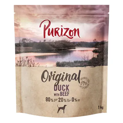 2x1kg Purizon Adult kacsa & marha száraz kutyatáp rendkívüli árengedménnyel