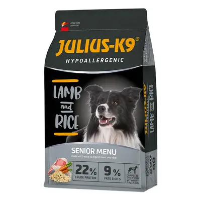 2x12kg Senior/Light Hypoallergenic, JULIUS-K9, lamb & rice, száraz kutyatáp