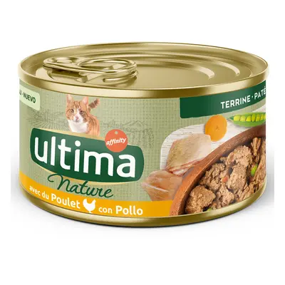 36x85g Ultima Nature Paté csirke nedves macskatáp 25% árengedménnyel