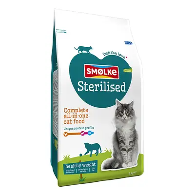 2x4kg Sterilizált Weight Control Smølke macskaeledel