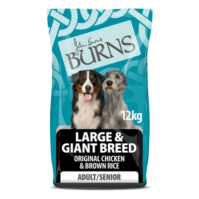 2x12kg Burns Large & Giant Breed Original csirke & rizs száraz kutyatáp