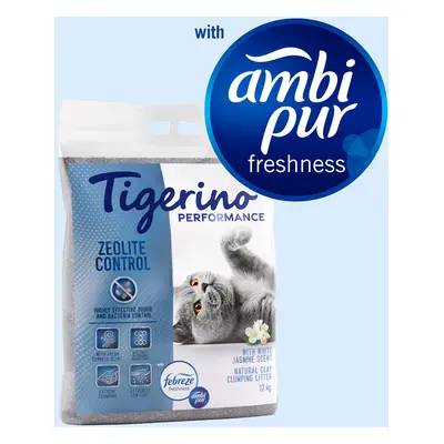 12kg Tigerino Performance Zeolite Control macskaalom - Ambi-pur jázminvirág