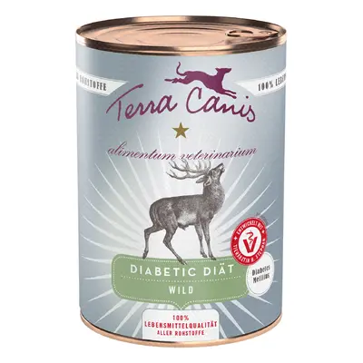 12x400g Terra Canis Alimentum Veterinarium Diabetic Diet vad nedves kutyatáp