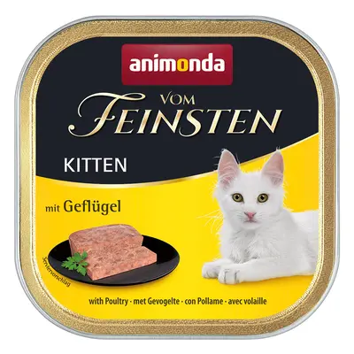 32x100g animonda vom Feinsten Kitten nedves macskatáp vegyesen