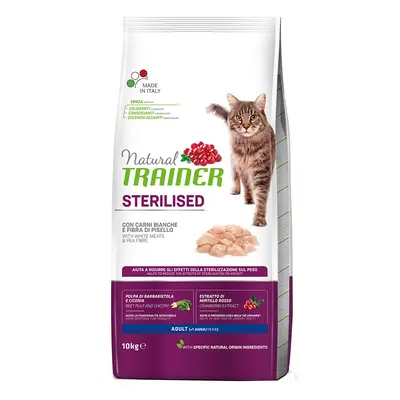 2x10kg Natural Trainer Sterilised lazac száraz macskatáp