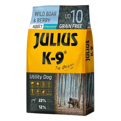 10kg Adult, JULIUS-K9, wild boar & berry, száraz kutyatáp