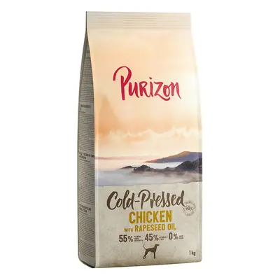 2x1kg Purizon Coldpressed csirke & repceolaj száraz kutyatáp rendkívüli árengedménnyel