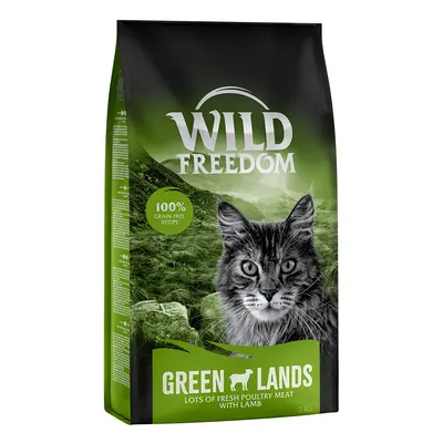 2kg Wild Freedom Adult 'Green Lands' gabonamentes - bárány száraz macskatáp