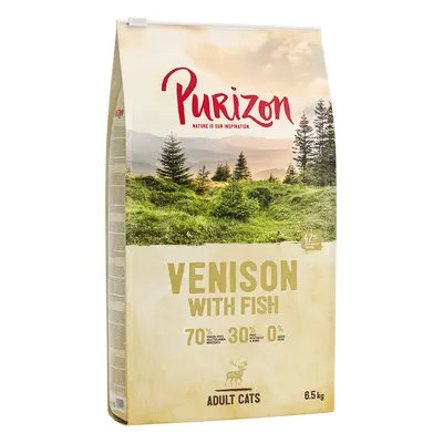 2x6,5kg Purizon Adult szarvas & hal - gabonamentes száraz macskatáp