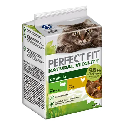 36x50g Perfect Fit Natural Vitality csirke & pulyka nedves macskatáp