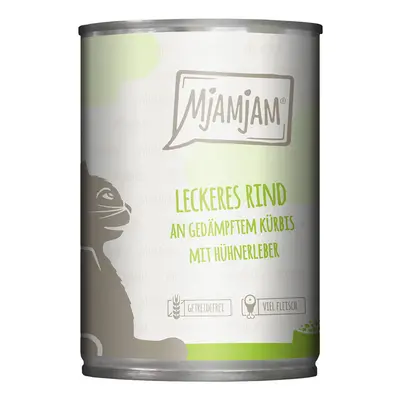 6x400g MjAMjAM Marha & sütőtök nedves macskatáp