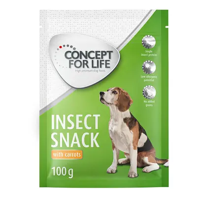 100g Concept for Life Insect Sárgarépával kutyasnack rendkívüli árengedménnyel