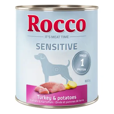 24x800g Rocco Sensitive pulyka & burgonya nedves kutyatáp