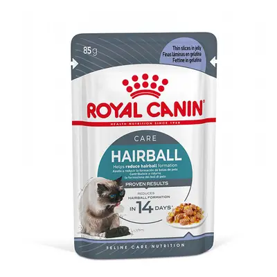 12x85g Royal Canin FCN Hairball Care aszpikban nedves macskaeledel