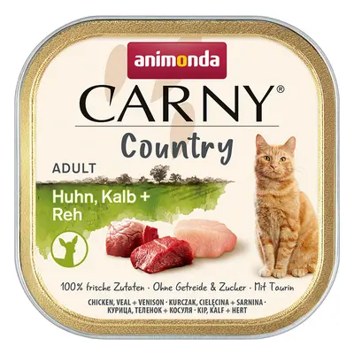 32x100g animonda Carny Country Adult Csirke, borjú & őz nedves macskatáp