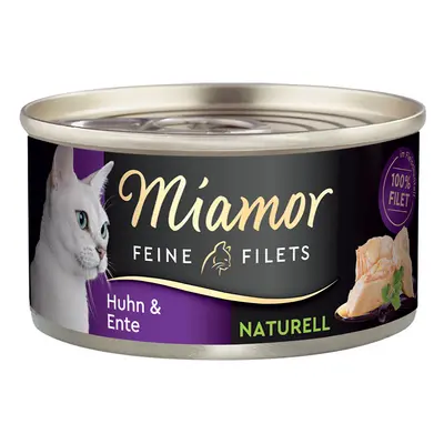 24x80g Miamor Naturelle finom filék csirke & kacsa nedves macskatáp