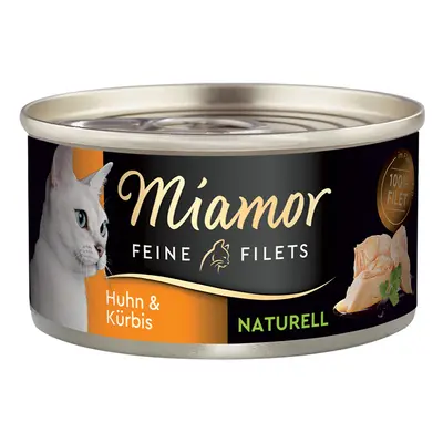 6x80g Miamor Naturelle csirke & tök finom filék nedves macskatáp