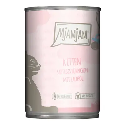 6x400g MjAMjAM Kitten - Szaftos csirke lazacolajjal nedves macskatáp