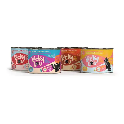 6x200g Lucky Lou Adult nedves macskatáp vegyes próbacsomag Tasty mix