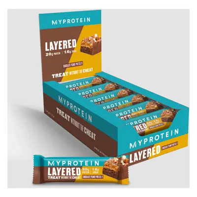 Layered Protein Bar szelet - 12 x 60g - Chocolate Peanut Pretzel